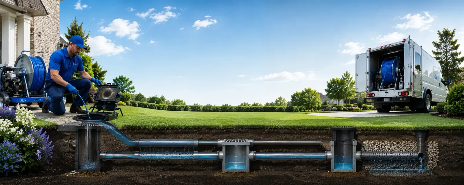Outdoor drain cleaning information for East Hanover, NJ